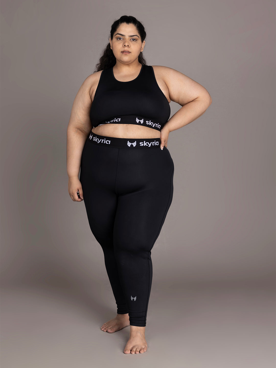Skyria Mia Co-ord Set Black ( Leggings Plus Sports Bra )