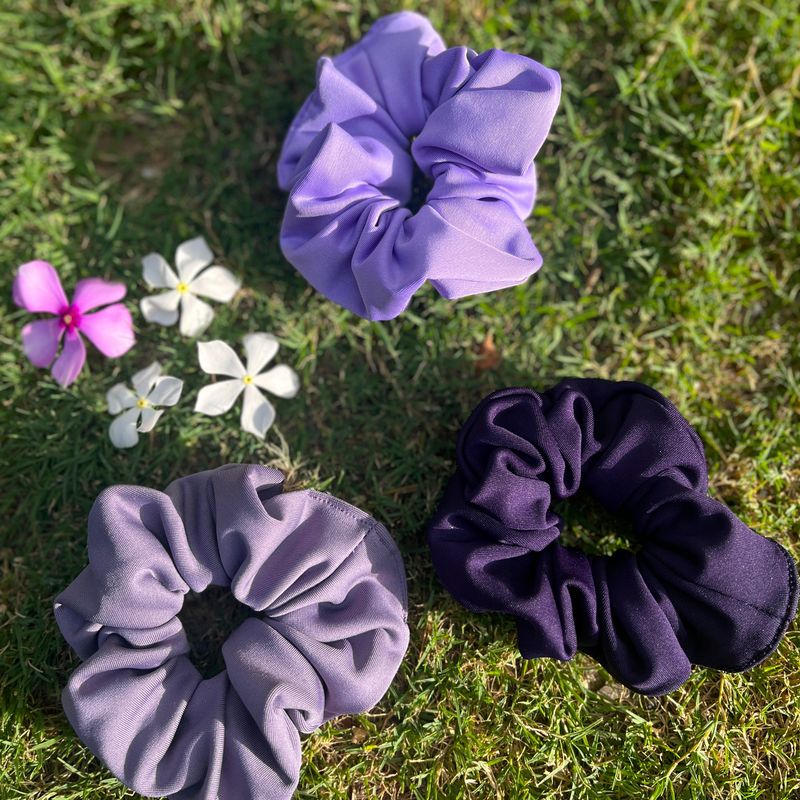 Skyria EcoSwirl Scrunchie- Light Purple