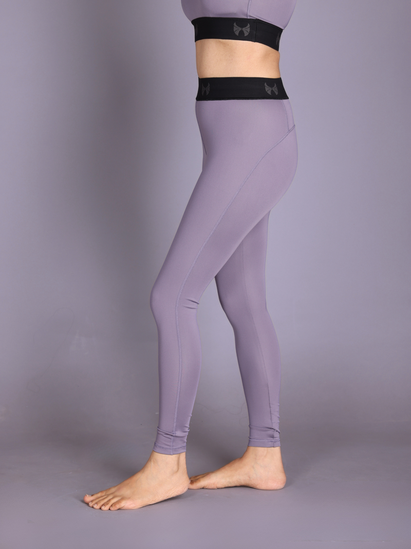 Eclipse Leggings Mid Waist Seamless in Lilac Purple – fabulousathletica.com