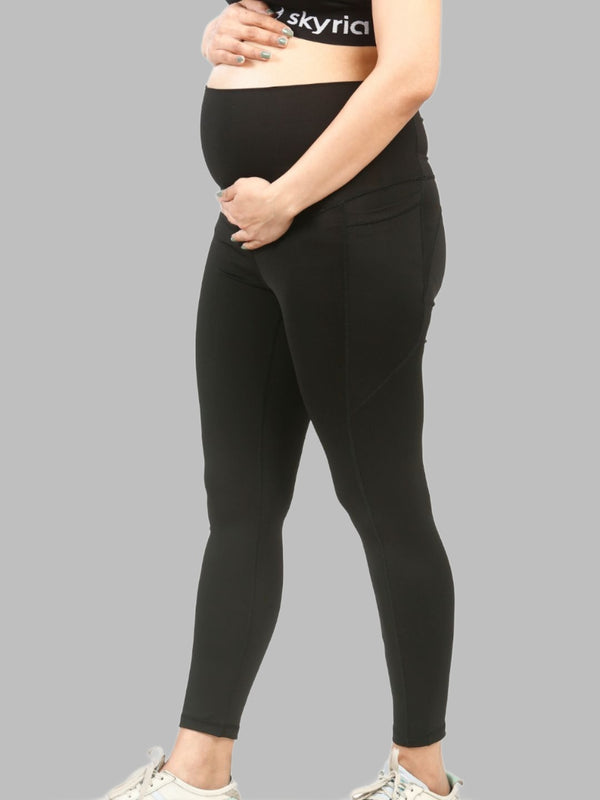 Skyria Mama Curve Maternity Leggings - Black