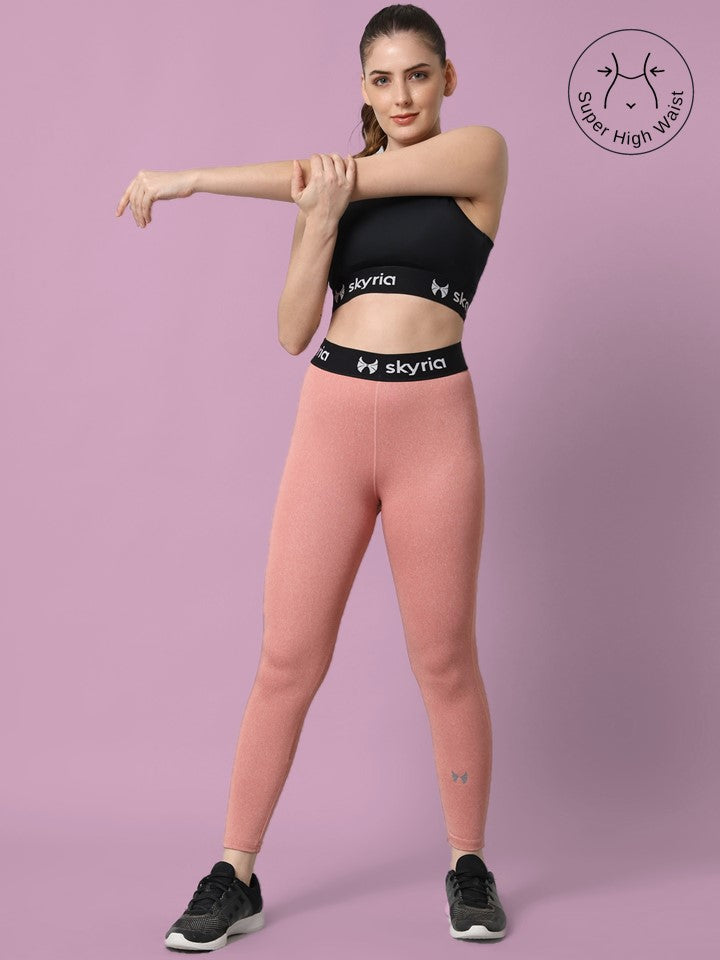 Skyria Mia Leggings - Pink Melange