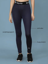 Avia, Pants & Jumpsuits, New Avia Womens Leggings Medium Cropped Blue  Gray White Print Athletic Gym M