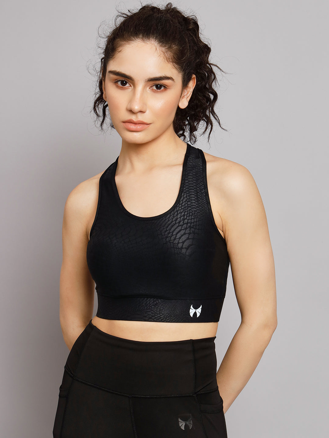 Skyria Element Sports Bra - Printed Black