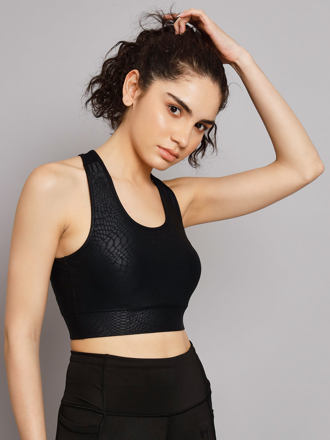 Skyria Element Sports Bra - Printed Black