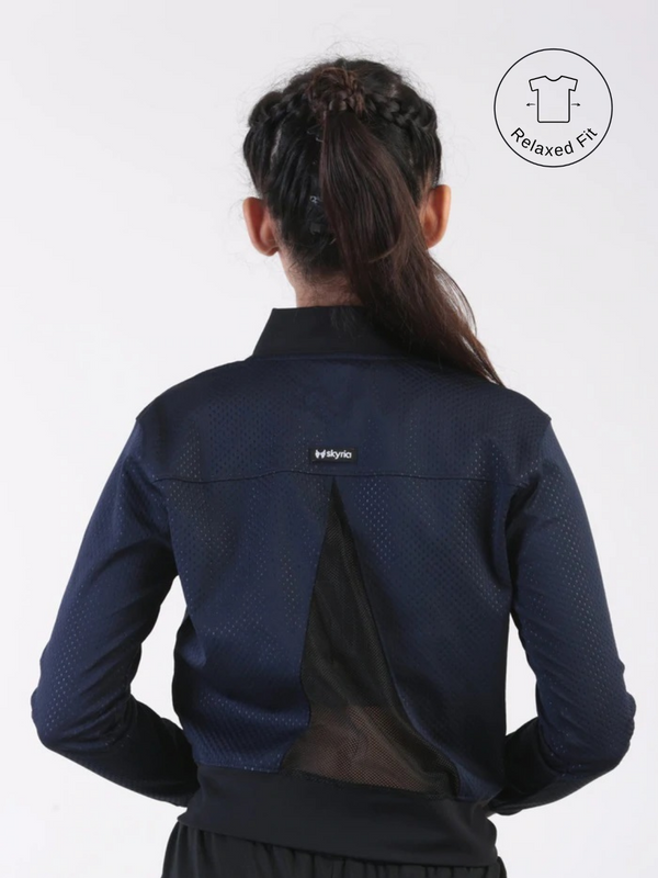 Skyria Cosmo Bomber Jacket - Space Blue