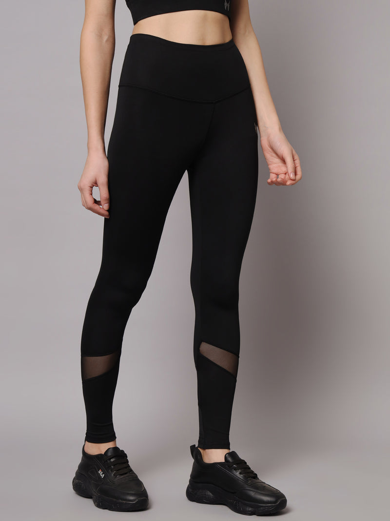 US CROWN Black Net Yoga Pant for women  Amazonin Fashion