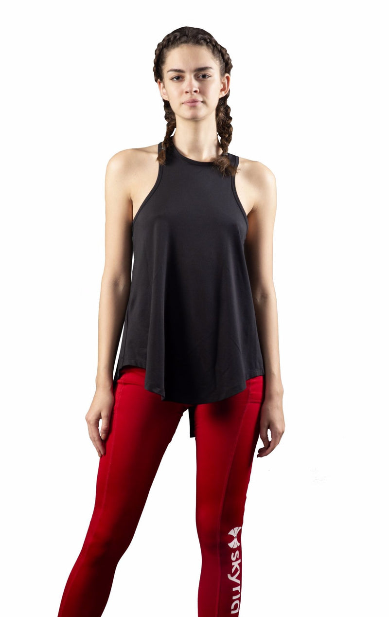 Skyria Black Tank Top for Workout