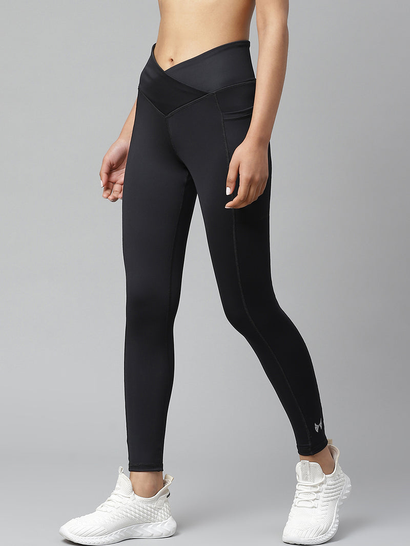Buy U.S. CROWN Black Net Yoga Pant for women at Amazon.in
