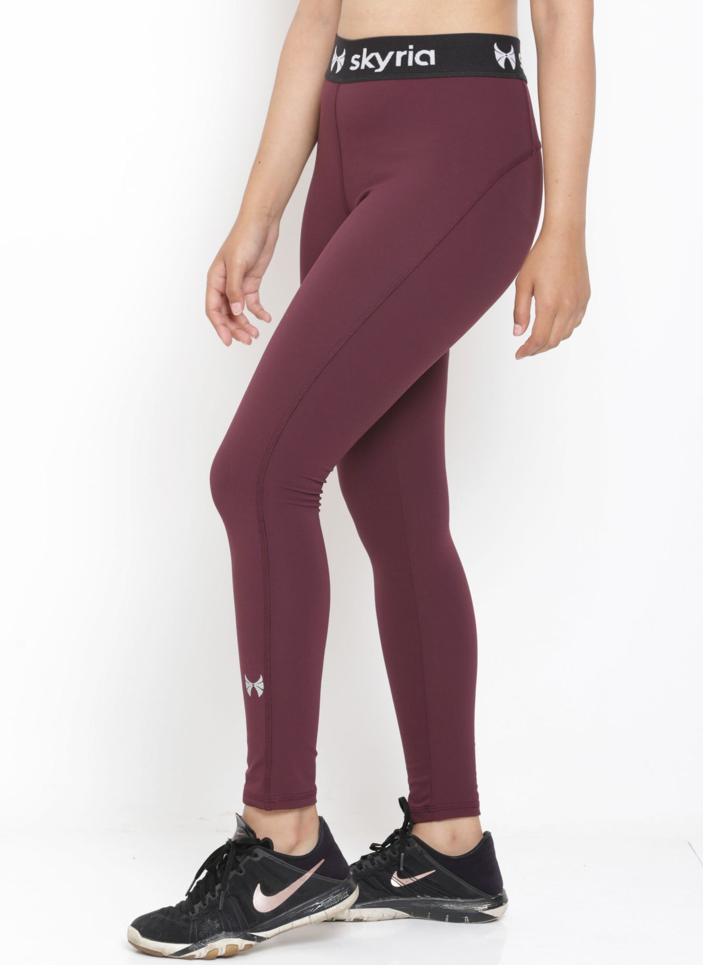 Skyria Mia Leggings - Merlot Wine