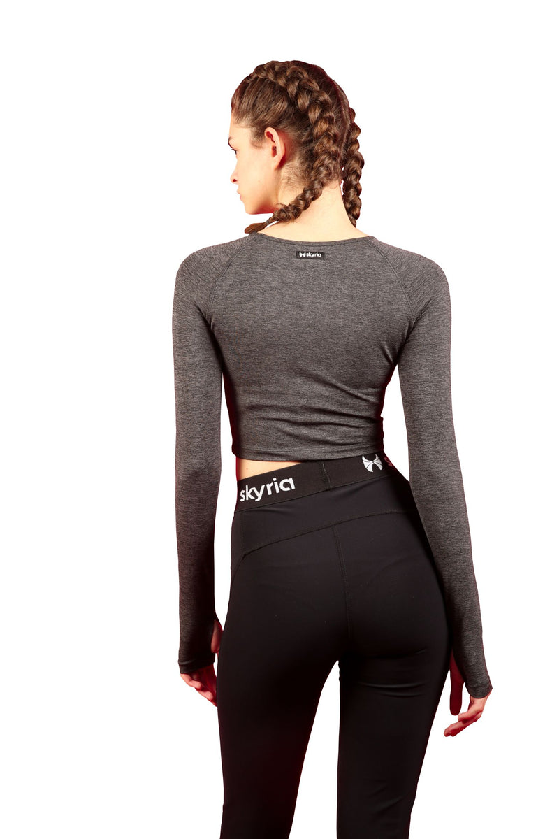 Full Sleeves Crop top for gym