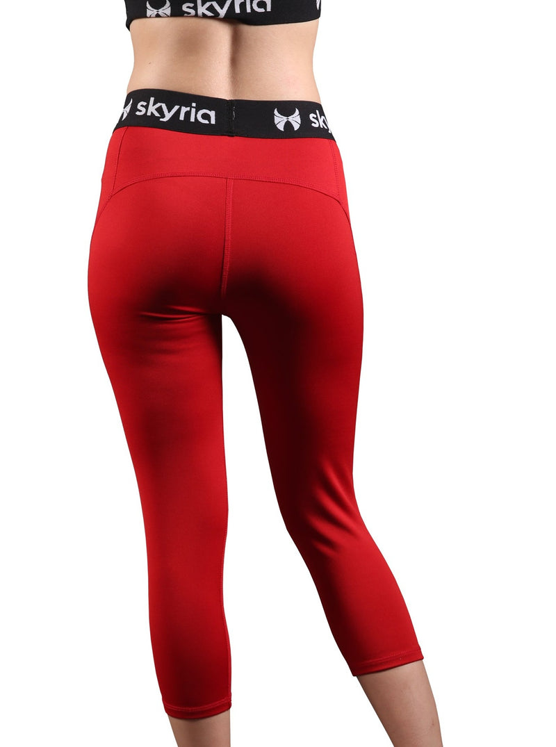 red leggings for yoga